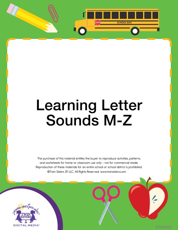 Image Representing Cover Art For Learning Letter Sounds M-Z