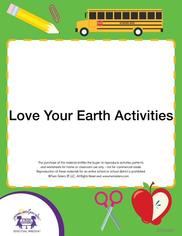 Image Representing Cover Art For Love Your Earth Activities