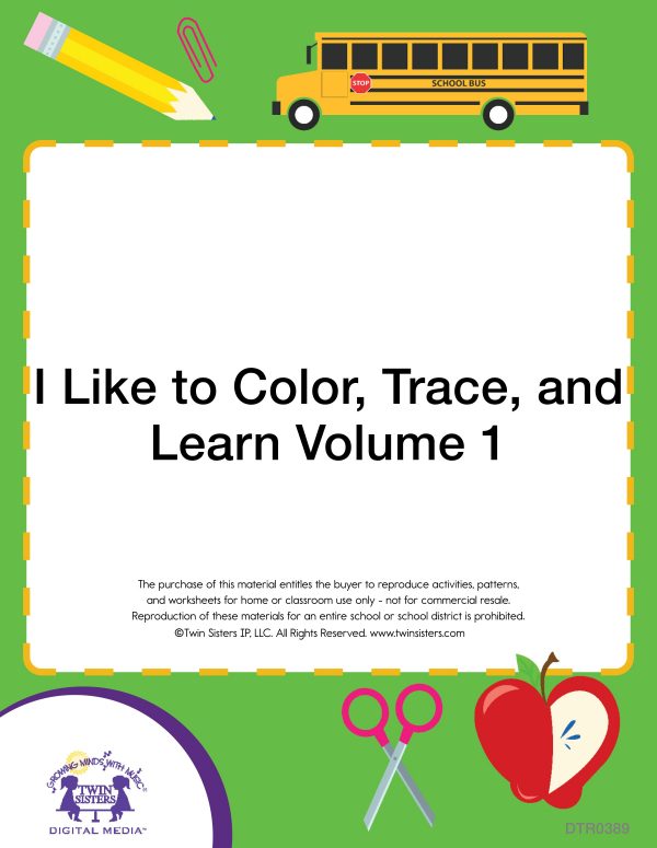 Image Representing Cover Art For I Like To Color, Trace, And Learn Volume 1