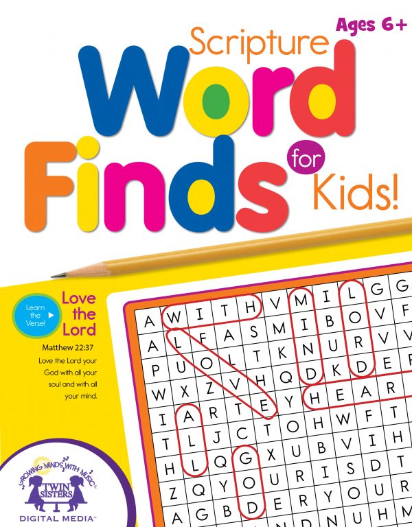 Cover Art For Scripture Word Finds For Kids