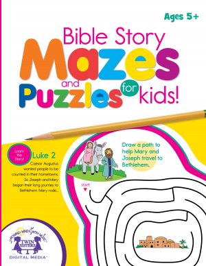 Cover art for Bible Story Mazes and Puzzles For Kids