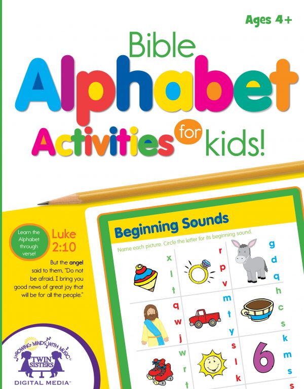Cover Art For Bible Alphabet Activities For Kids